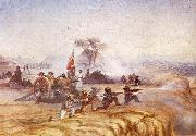 unknow artist the otjimbengue british volunteer artillery painting